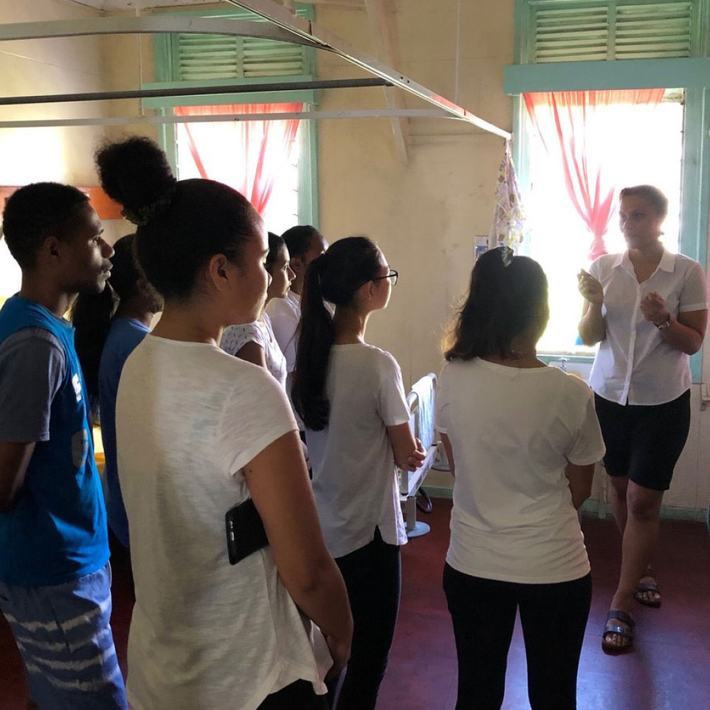 Photograph showing a celebration held in Fiji to mark World PT Day 2019