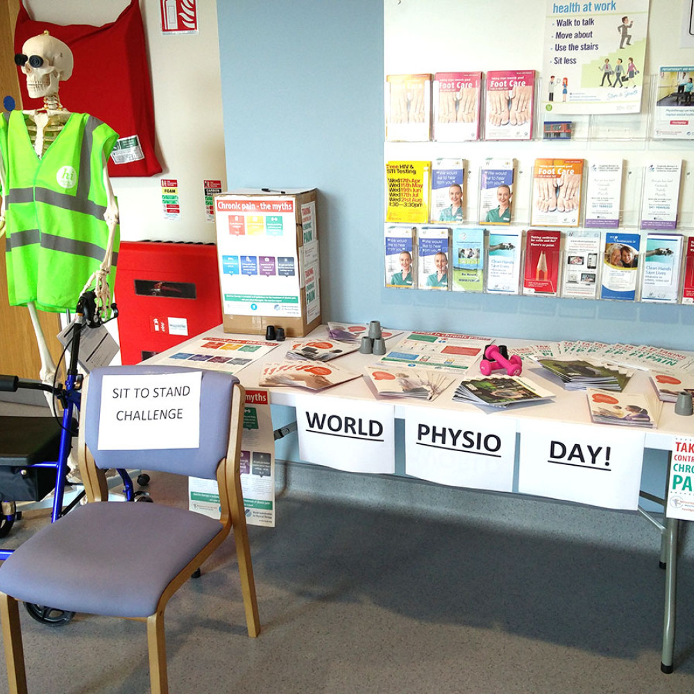 Photograph showing a celebration held in Ireland to mark World PT Day 2019