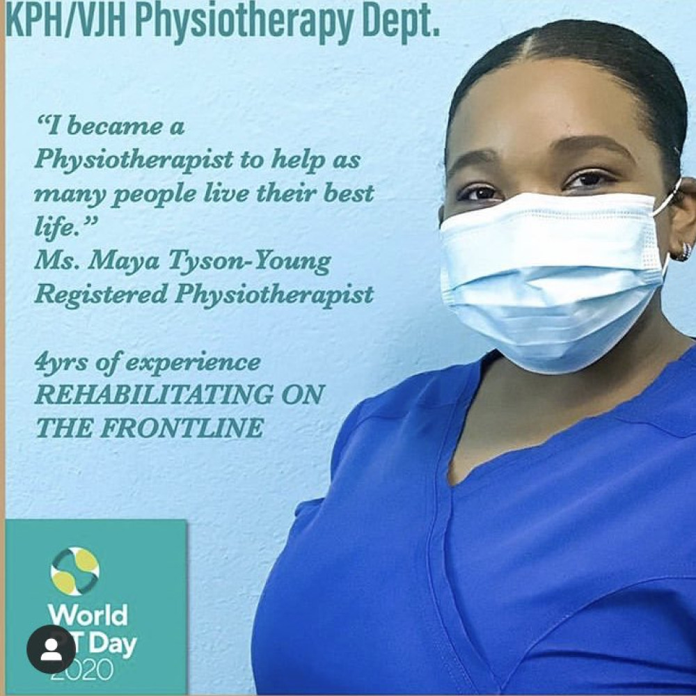 Photo from a physiotherapist at KPH/VJH Physiotherapy Department highlighting why they chose this profession