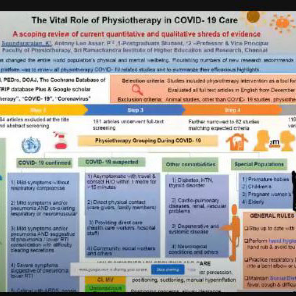 Image of World PT Day 2020 activities held by Sri Ramachandra Faculty of Physiotherapy