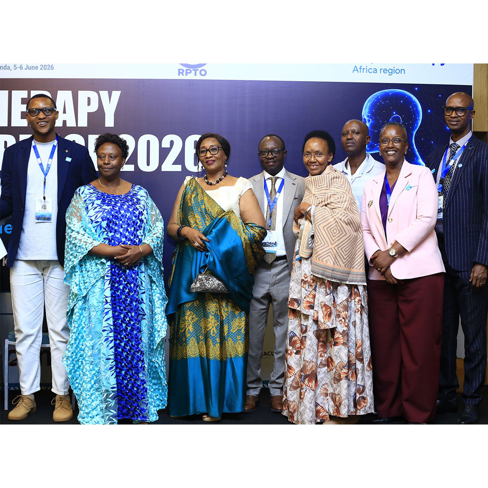 Photo of group on stage at Africa region conference