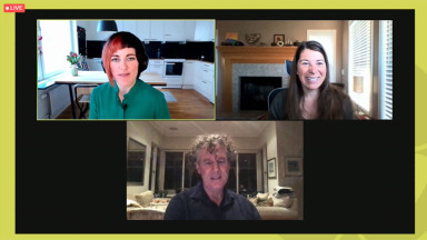 Screengrab of session speakers