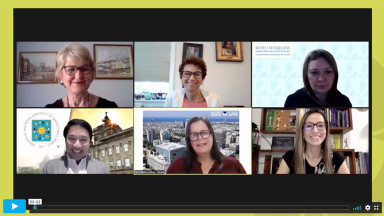 Screengrab of session speakers
